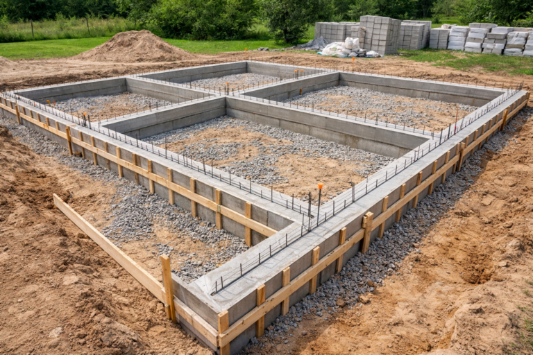 Lintvundamendi ehitus eramajale